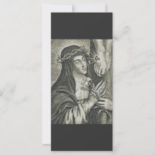 S:t Katarina av Siena Korsfästelse Art Noir Tro