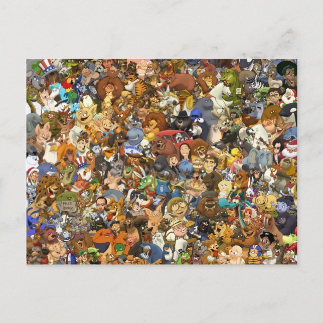 S.T. Lewis Collage Vykort (Framsida)