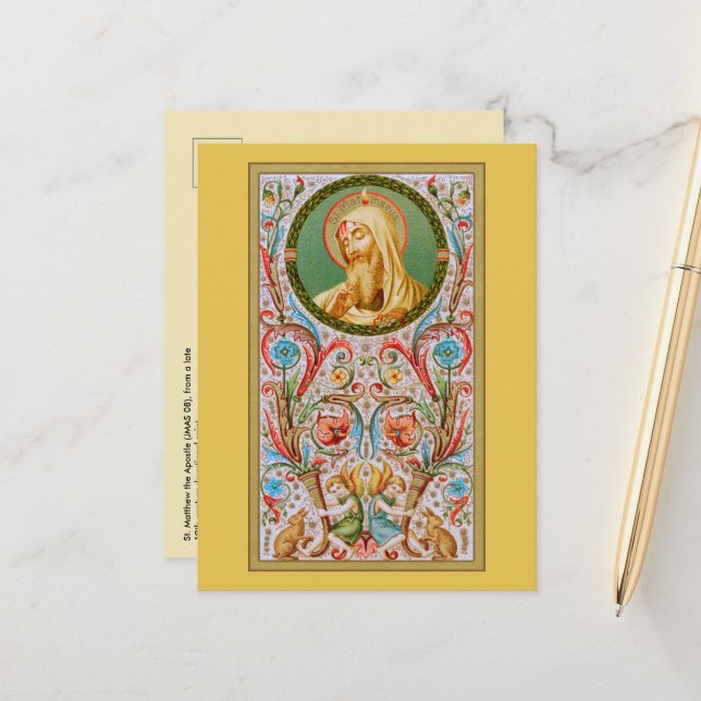 S:t Matteus aposteln (JMAS 08) Vykort (Fram/Back In Situ)
