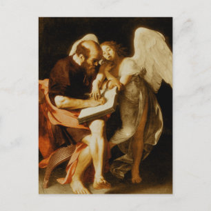S:t Matteus och ängeln av Caravaggio vykort
