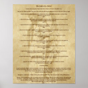 S:t Michael Chaplet Poster