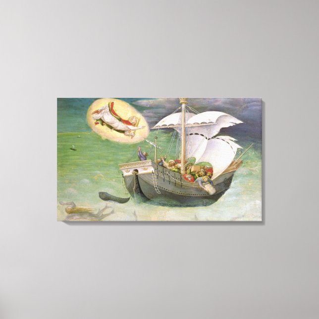 S:t Nicholas Saves en Frakt från vraket Canvastryck (Framsida)