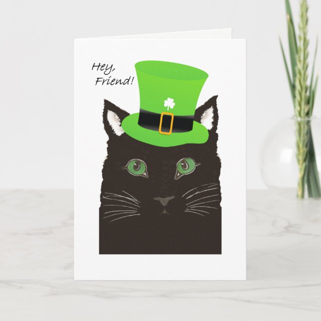 S:t Paddy's-dagen, för Friend, Kat-veckorna Top ha Kort (Framsida)