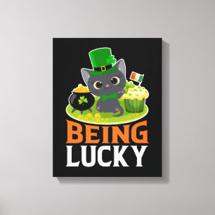 S:t Patrick-dagen är Lucky Canvastryck