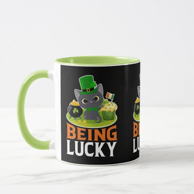 S:t Patrick-dagen är Lucky Mugg (Vänster)