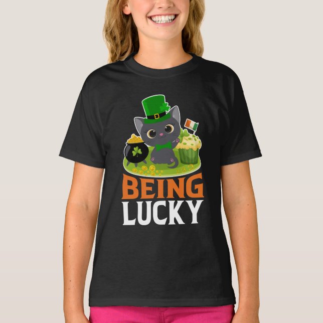 S:t Patrick-dagen är Lucky T Shirt (Framsida)