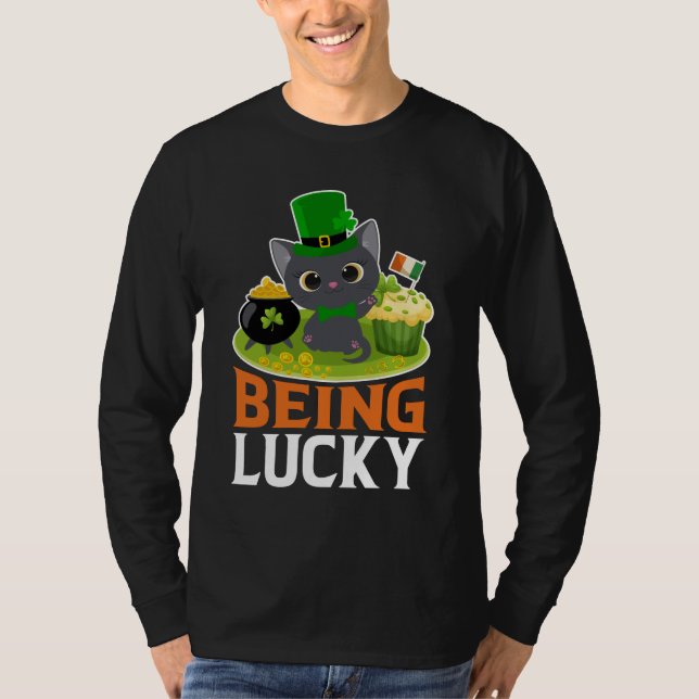 S:t Patrick-dagen är Lucky T Shirt (Framsida)