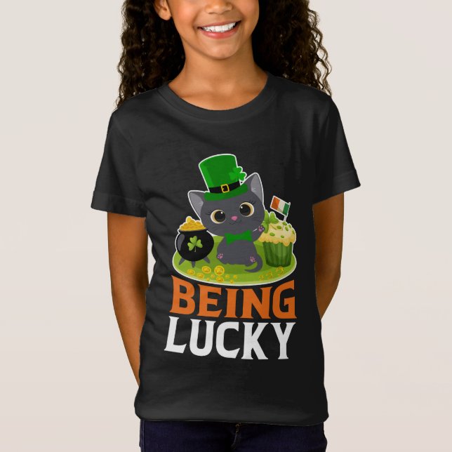 S:t Patrick-dagen är Lucky T Shirt (Framsida)