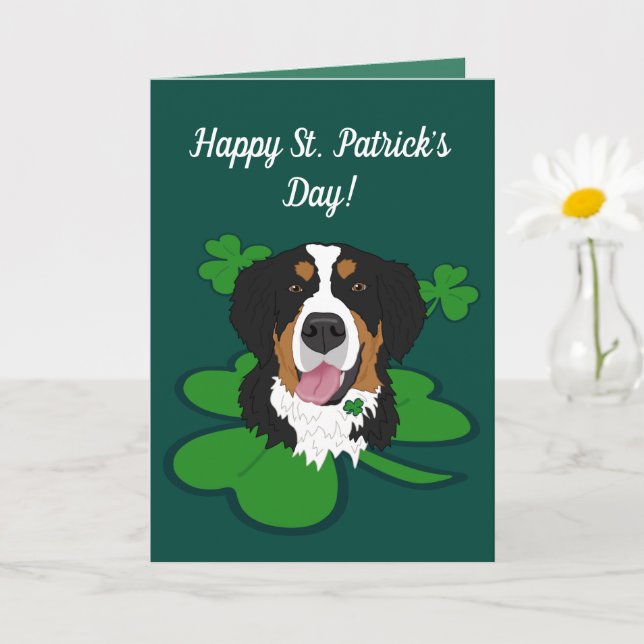 S:t Patrick-dagen Bernese Mountain Hund Kort (Liten växt)
