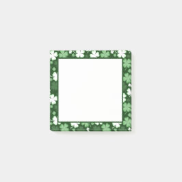 S:t Patrick-Dagen Shamrocks Post-it Block