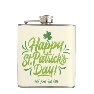 S:t Patrick-Day-Anpassningsbar-Grönten Beer Mugg Fickplunta