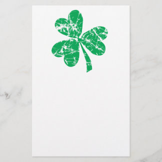 S:t Patrick Day Grönt Shamrock Brevpapper