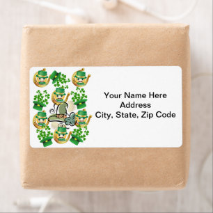 S:t Patrick Day Labels Horseshoe Fraktsedel