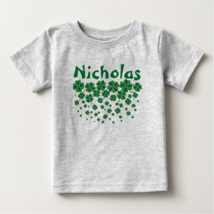 S:t Patrick Day Personlig namn med schamprocks Tröja