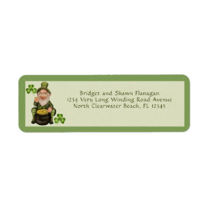 S:t Patrick Day-Returadressen Returadress Etikett