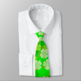 S:t Patrick Day Shades of Grönt Shamrocks Tie Slips
