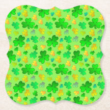 S:t Patrick Day Shamrock Papper Underlägg