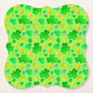 S:t Patrick Day Shamrock Papper Underlägg