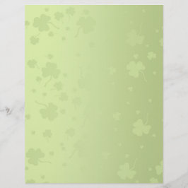 S:t Patrick Day Shamrocks Mönster - Letterhead
