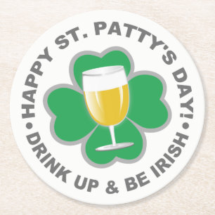 S:t Patrick Day underlägg Papper Rund