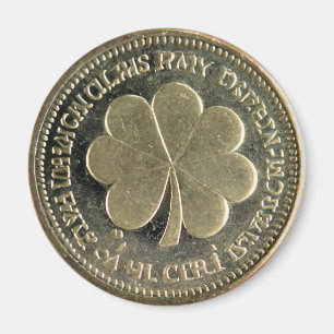 S:t Patrick Day Vintage Guld Coin Magnet
