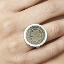 S:t Patrick Day Vintage Guld Coin