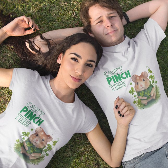 S:t Patrick Hamster-Roligten kan inte nypa typogra T Shirt (Skapare uppladdad)