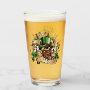 S:t Patrick, Ölets dag, Dödskalle, Leprechaun, Glaskopp