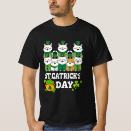 S:t Patrick's Catricks Day Cats for All Age T Shirt
