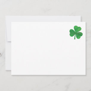 S:t Patricks dag-kuvert – Lyckligt Shamrockgrönt Inbjudningar