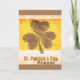 S:t Patrick's Day Irish Prayer Anpassningsbar Card Kort