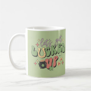 S:t Patrick's Day Shamrock Irish Låt oss få luckat Kaffemugg