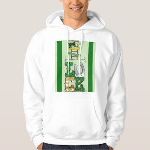 S:t Patricks Day "TUR" - Shirt Hooded för manar Hoodie