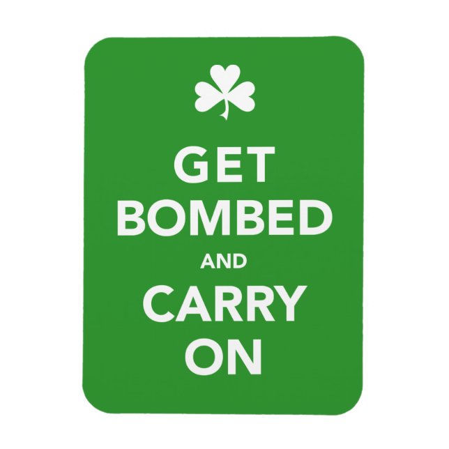 S:t Pattys dag får bomba och fortsätt Magnet (Vertikal)