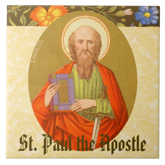 S:t Paul Aposteln (PM 06) Kakelplatta (Framsidan)