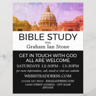 S:t Peter Basilica, Christian Bible Class Advert Reklamblad