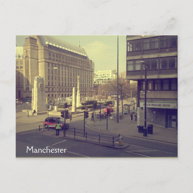 S:t Peter Square, Manchester Postcard Vykort (Framsida)