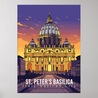 S:t Peter's Basilica, resekonsten poster