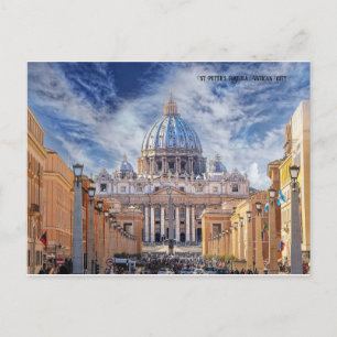 S:t Peter's Basilica Rom Vatican City Helg Vykort