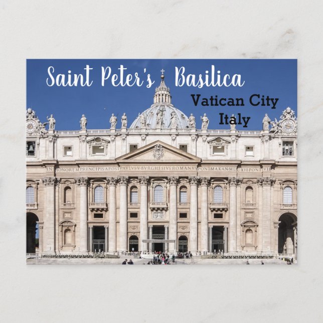 S:t Peter's Basilica Vatican City Italien Vykort (Framsida)