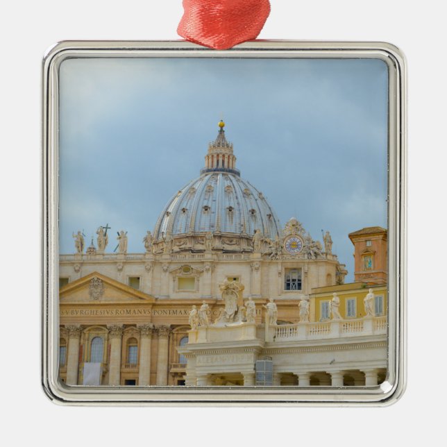 S:t Peters Basilica Vatican i Rom Italien Julgransprydnad Metall (Framsidan)