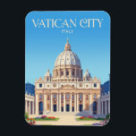 S:t Peters basilika Italien Magnet<br><div class="desc">S:t Peters basilika är en av de största och viktigaste kyrkorna i världen, belägen i Vatikanstaten. Dess stora kupol dominerar siluetten och representerar renässansarkitekturens mästerlighet.
Basilikans interiör är lika hisnande, fylld med konst, skulptur och andlig betydelse. Det är en viktig pilgrimsplats och en symbol för tro.</div>