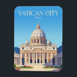 S:t Peters basilika Italien Magnet<br><div class="desc">S:t Peters basilika är en av de största och viktigaste kyrkorna i världen, belägen i Vatikanstaten. Dess stora kupol dominerar siluetten och representerar renässansarkitekturens mästerlighet.
Basilikans interiör är lika hisnande, fylld med konst, skulptur och andlig betydelse. Det är en viktig pilgrimsplats och en symbol för tro.</div>