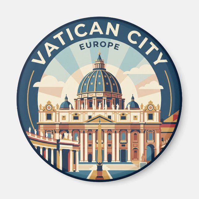 S:t Peters basilika Vatikanstaten Magnet (Framsidan)