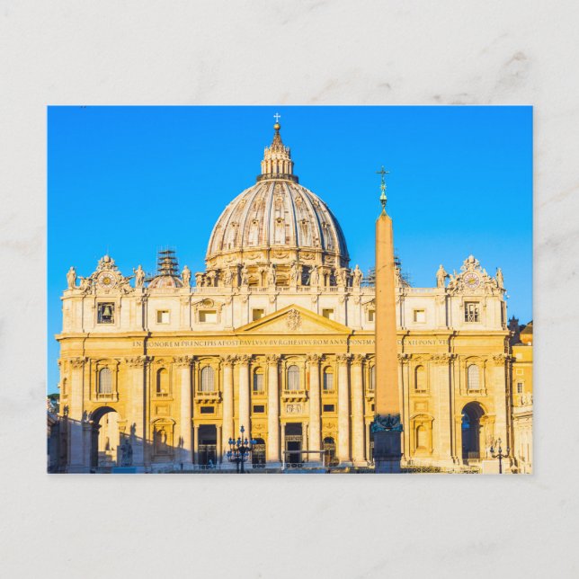 S:t Peter's Cathedral Basilica Roma Italien Vykort (Framsida)