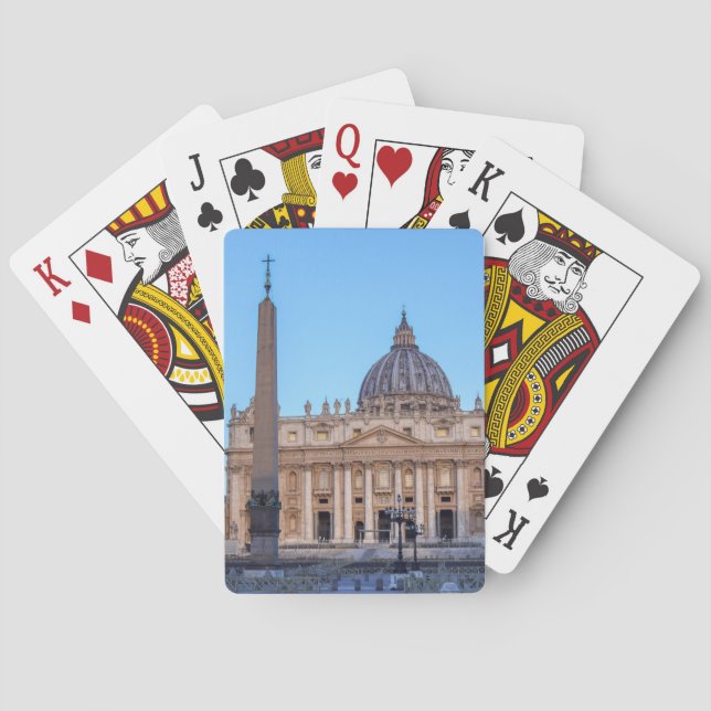 S:t Peter's Square i Vatikanstaten - Rom, Italien Casinokort (Baksidan)