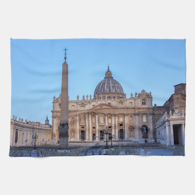S:t Peter's Square i Vatikanstaten - Rom, Italien Kökshandduk (Horisontell)