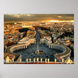 S:t Peter's Square Vatican City Poster