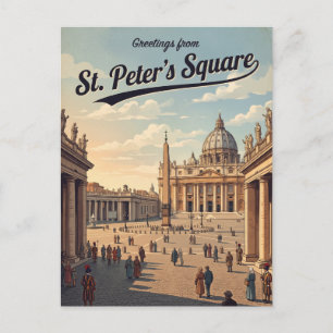 S:t Peters torg Vatikanstaten Vykort