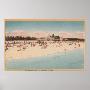 S:t Petersburg, FL - Vattentranvy av Poster